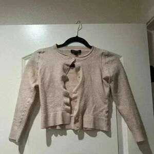 Pink small cardigan 100% merino wool